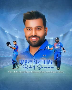 Rohit Sharma Birthday post