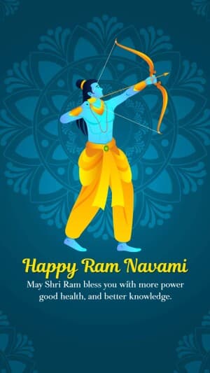Ram Navami Insta Story post