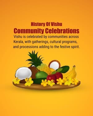 History Of Vishu event advertisement