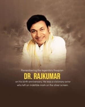 Dr. Rajkumar Birth Anniversary event poster