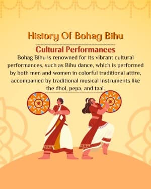 History Of Bohag Bihu illustration