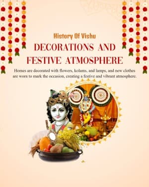 History Of Vishu event poster