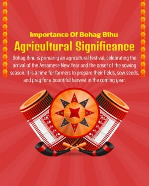 Importance of Bohag Bihu event advertisement