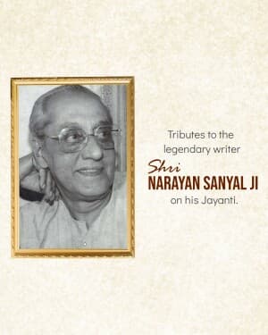 Narayan Sanyal Jayanti post