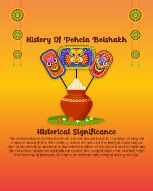 History Of Pohela Boishakh poster Maker