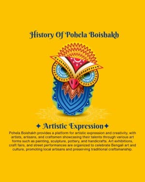 History Of Pohela Boishakh flyer