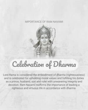 Importance of Ram Navami poster Maker