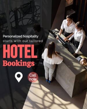 Hotel Booking promotional template