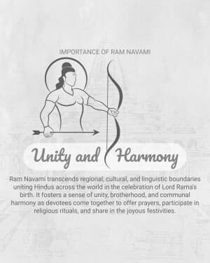 Importance of Ram Navami event advertisement