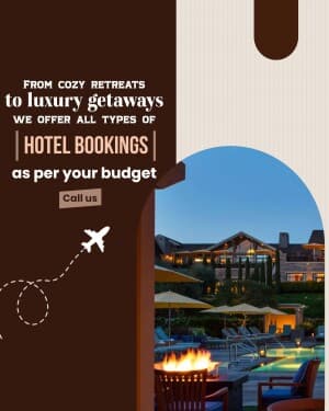 Hotel Booking instagram post