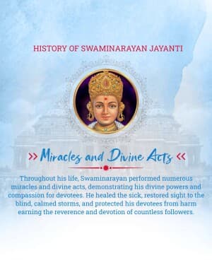 History of Swaminarayan Jayanti illustration