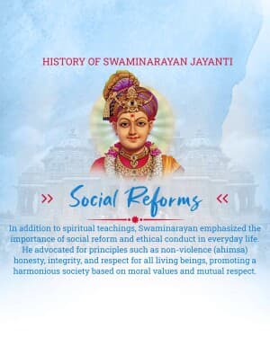 History of Swaminarayan Jayanti graphic