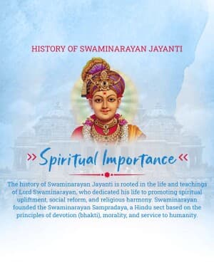 History of Swaminarayan Jayanti banner