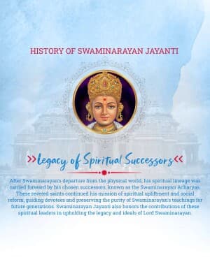 History of Swaminarayan Jayanti post