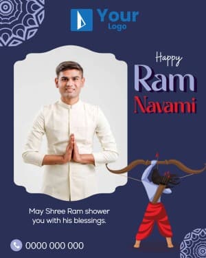 Ram Navami Wishes Facebook Poster