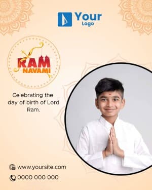 Ram Navami Wishes facebook ad banner