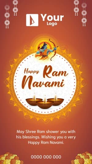 Ram Navami Wishes facebook template