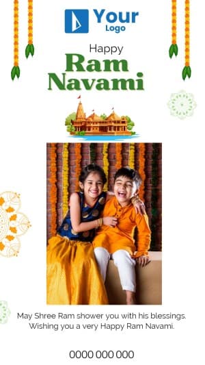 Ram Navami Wishes Social Media template