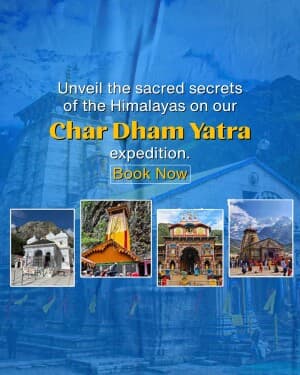 Char Dham Yatra promotional poster