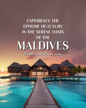 Maldives marketing post