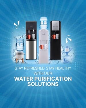 R.O. Water & Softener marketing poster