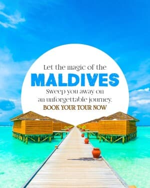 Maldives marketing poster