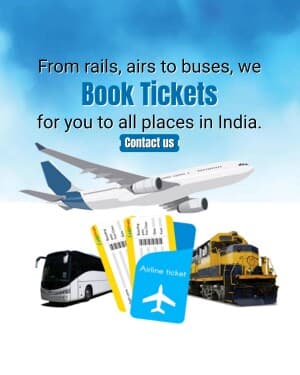 Ticket Booking marketing poster