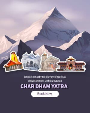 Char Dham Yatra facebook banner