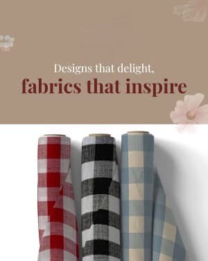 Textile business flyer