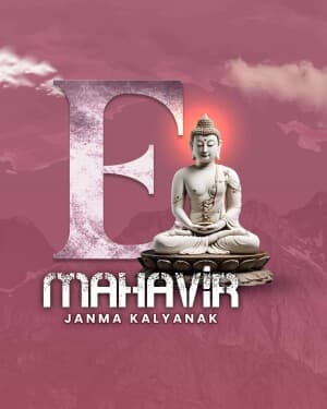 Basic Alphabet - Mahavir Janma Kalyanak marketing flyer