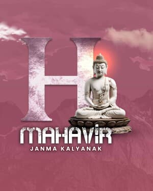 Basic Alphabet - Mahavir Janma Kalyanak Facebook Poster