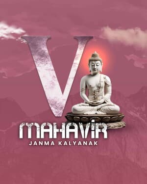 Basic Alphabet - Mahavir Janma Kalyanak advertisement banner