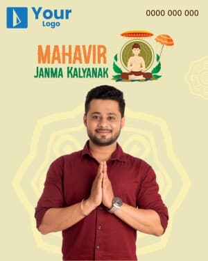 Mahavir Janma Kalyanak Wishes flyer