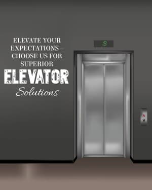 Elevator business flyer