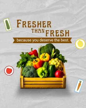 Fruits and vegetables marketing post