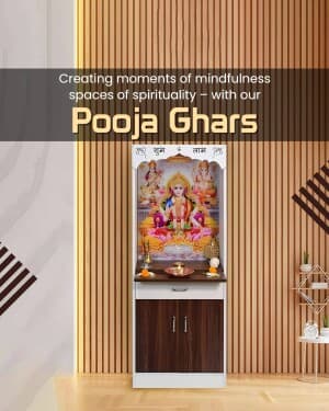 Pooja Ghar marketing poster