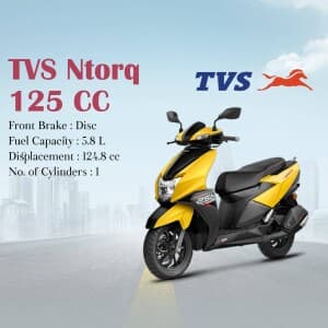 TVS Two Wheeler promotional poster