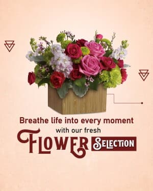 Flower marketing post