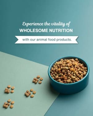 Animal Food business template