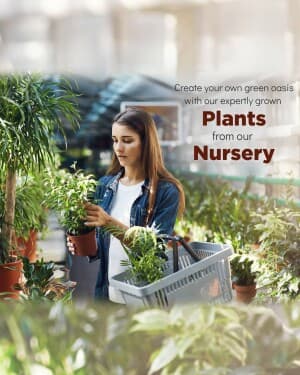 Plant Nurseries marketing poster