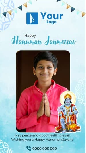 Hanuman Janmotsav Wishes poster Maker