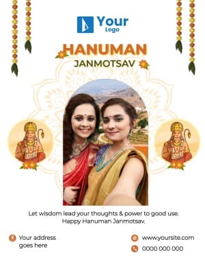 Hanuman Janmotsav Wishes template