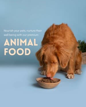 Animal Food marketing poster