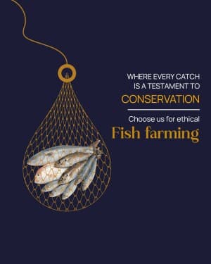 Fish Farming marketing poster
