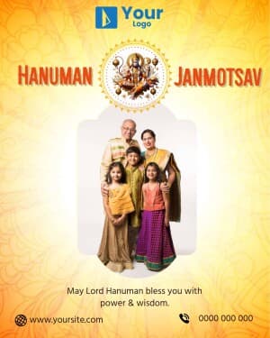 Hanuman Janmotsav Wishes flyer