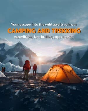 Camping & Tracking marketing post