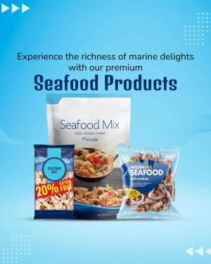 Seafood marketing poster