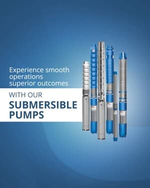 Submersible Pump marketing poster