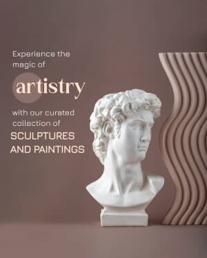 Sculpture & Painting marketing post