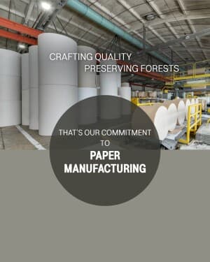 Paper Manufacturing flyer